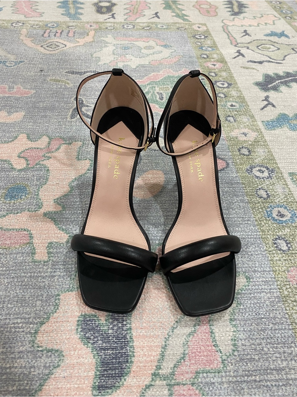 kate spade “Melrose” Black Ankle-Strap Heel Sandals Size 10
